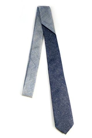 Navies: Chambray Necktie