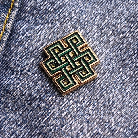 Jade Symbol Enamel Pin Set