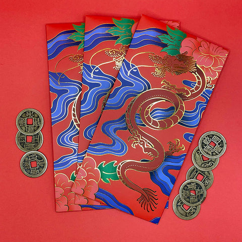 Year of the Dragon Lunar New Year Lucky Red Envelope Skinny Vinny X Wonkycube