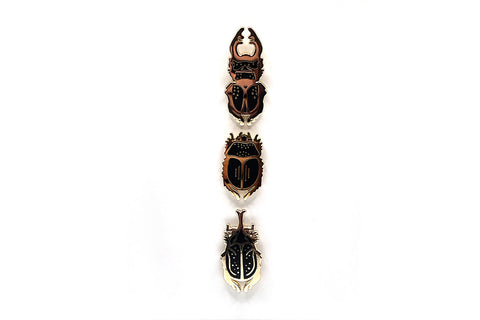 Beetle Pin Set (Glow in the Dark)
