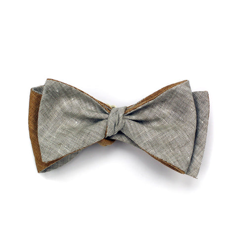 Clay Double-sided Butterfly Bow Tie